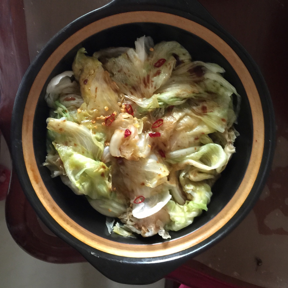 白灼西生菜