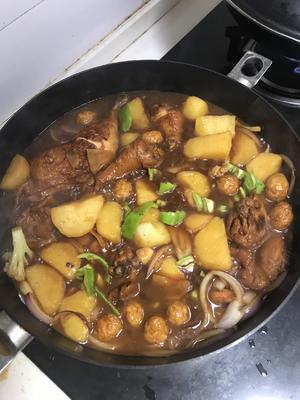 醋酸牛肉类的土豆炖鸡腿的做法 步骤12