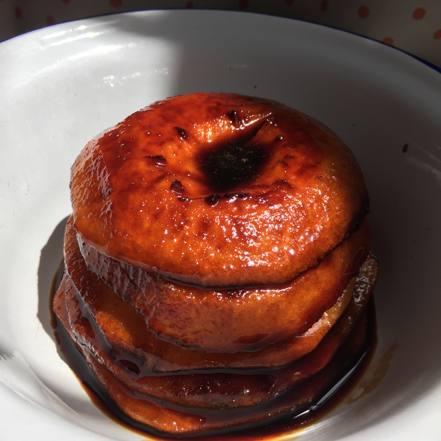 荒城做的红糖煎苹果