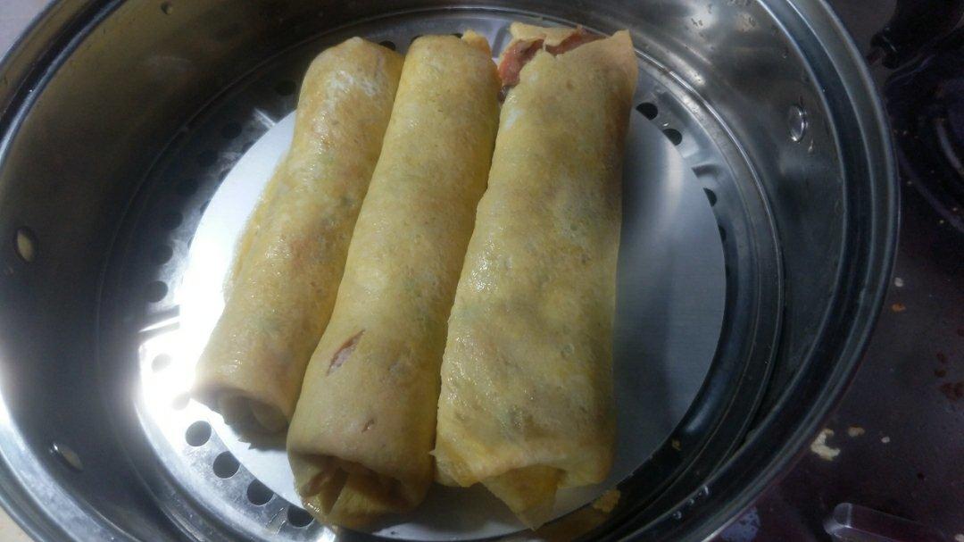 宝宝辅食：蒸蛋卷肉-12M+