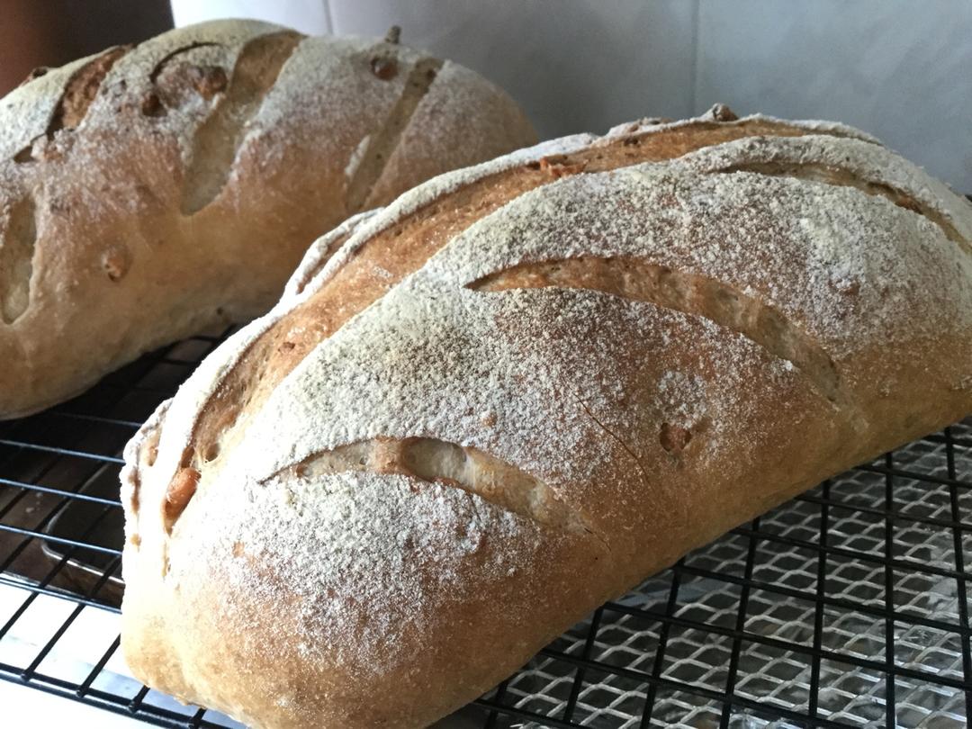 全麦核桃面包---无糖无油