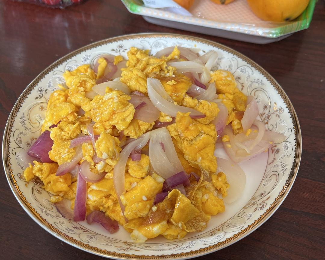 洋葱炒鸡蛋