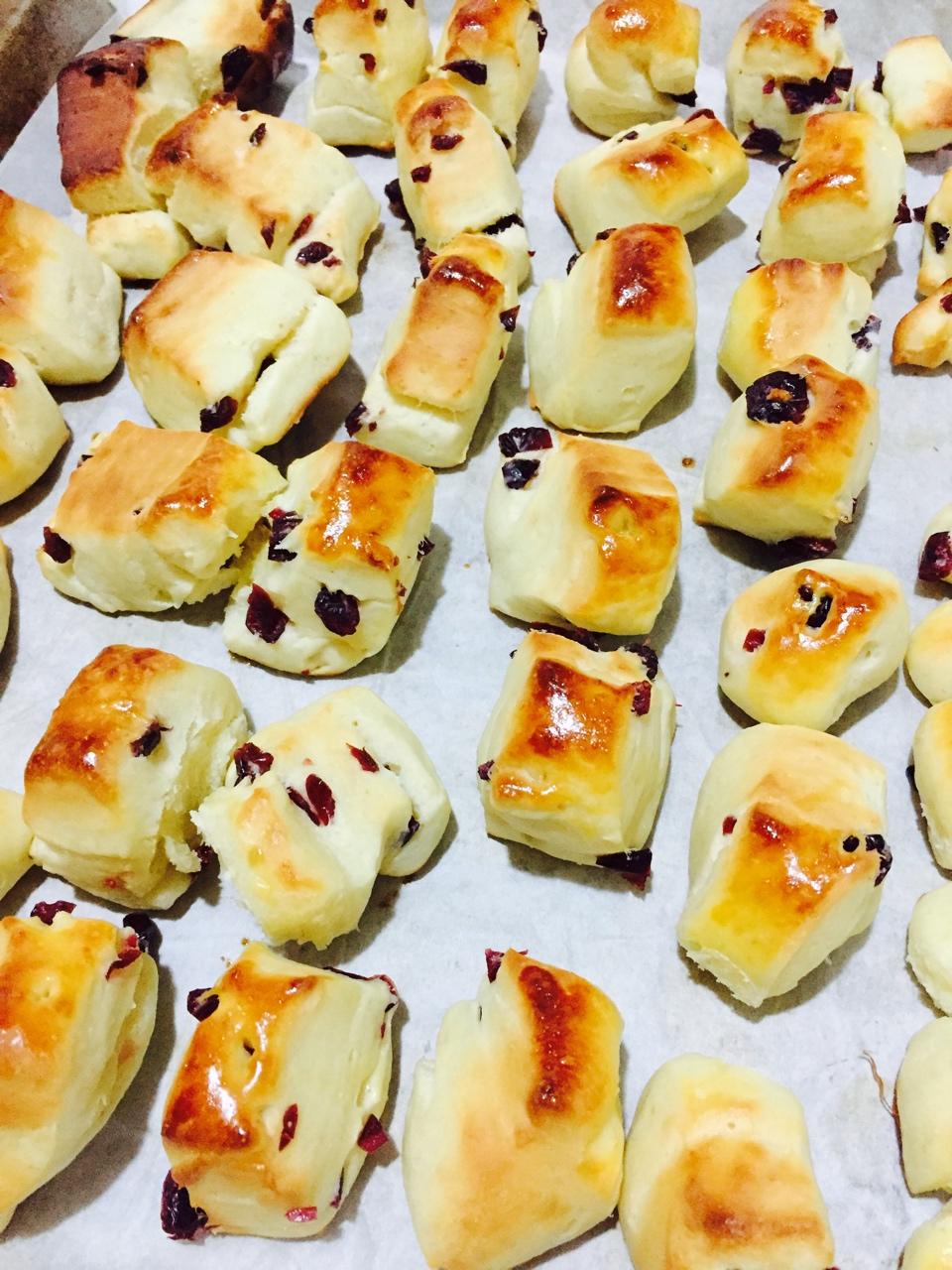 蔓越莓优格小面包块