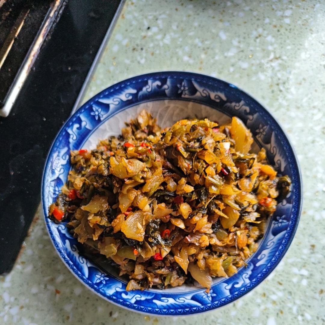 1分钟学会炝炒雪里蕻｜轻食素菜