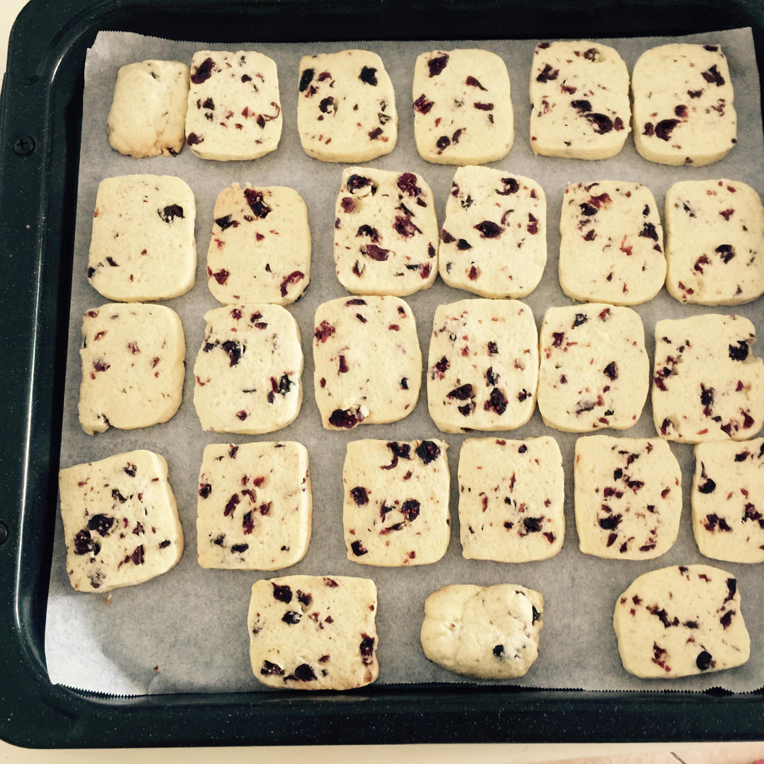 低糖少油版蔓越莓饼干
