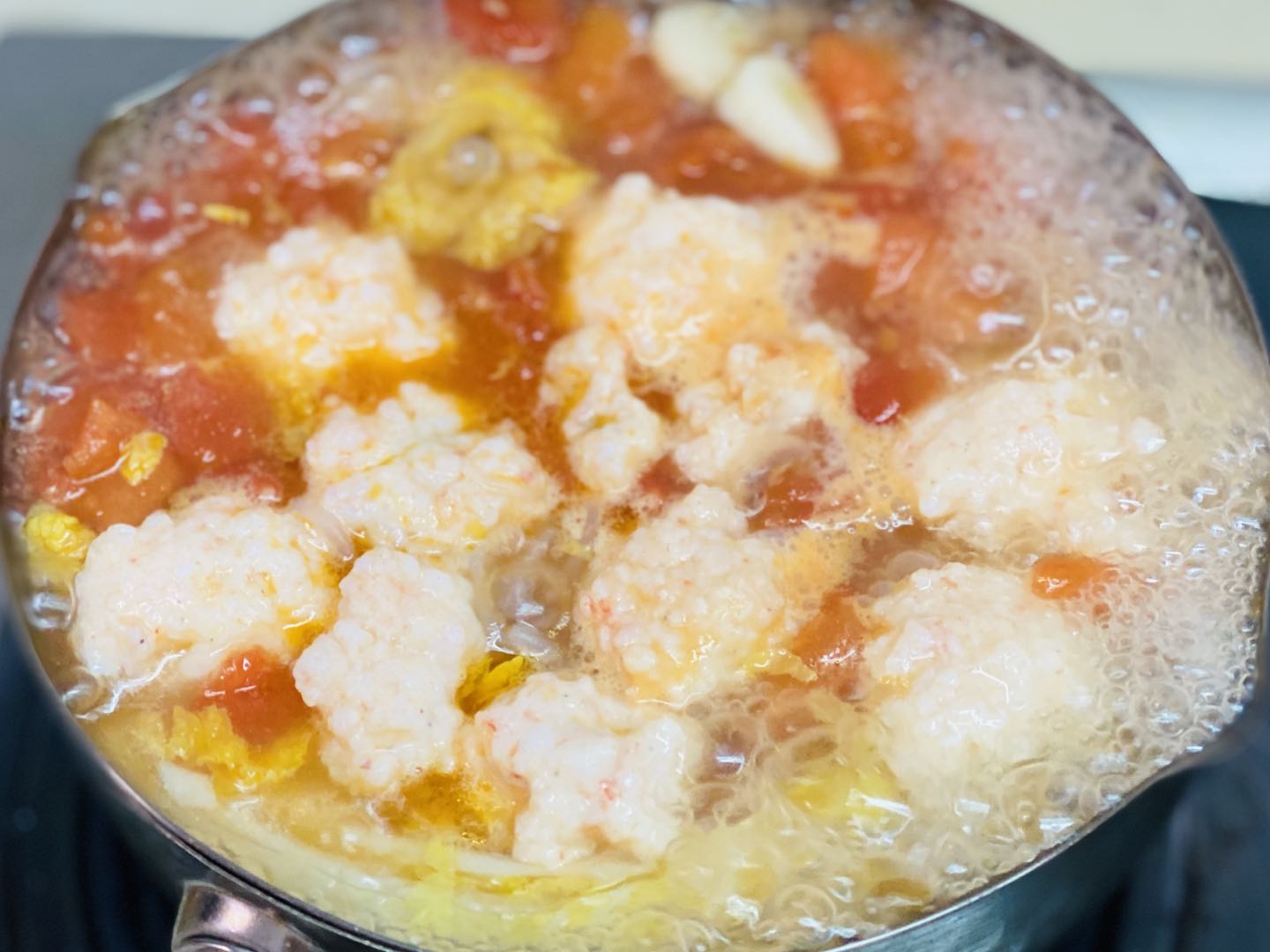 茄汁虾滑减脂汤，0能刷脂|你付出所有，尝到幸福甜头的样子好美的做法 步骤21