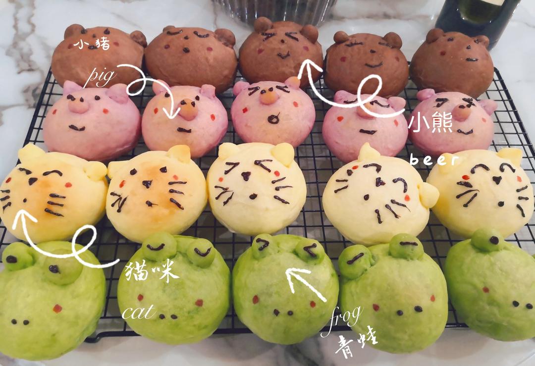 SNS超人气动物手撕面包三明治