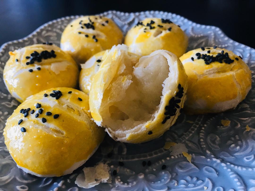老婆饼 蔓越莓糯米馅 黄油版