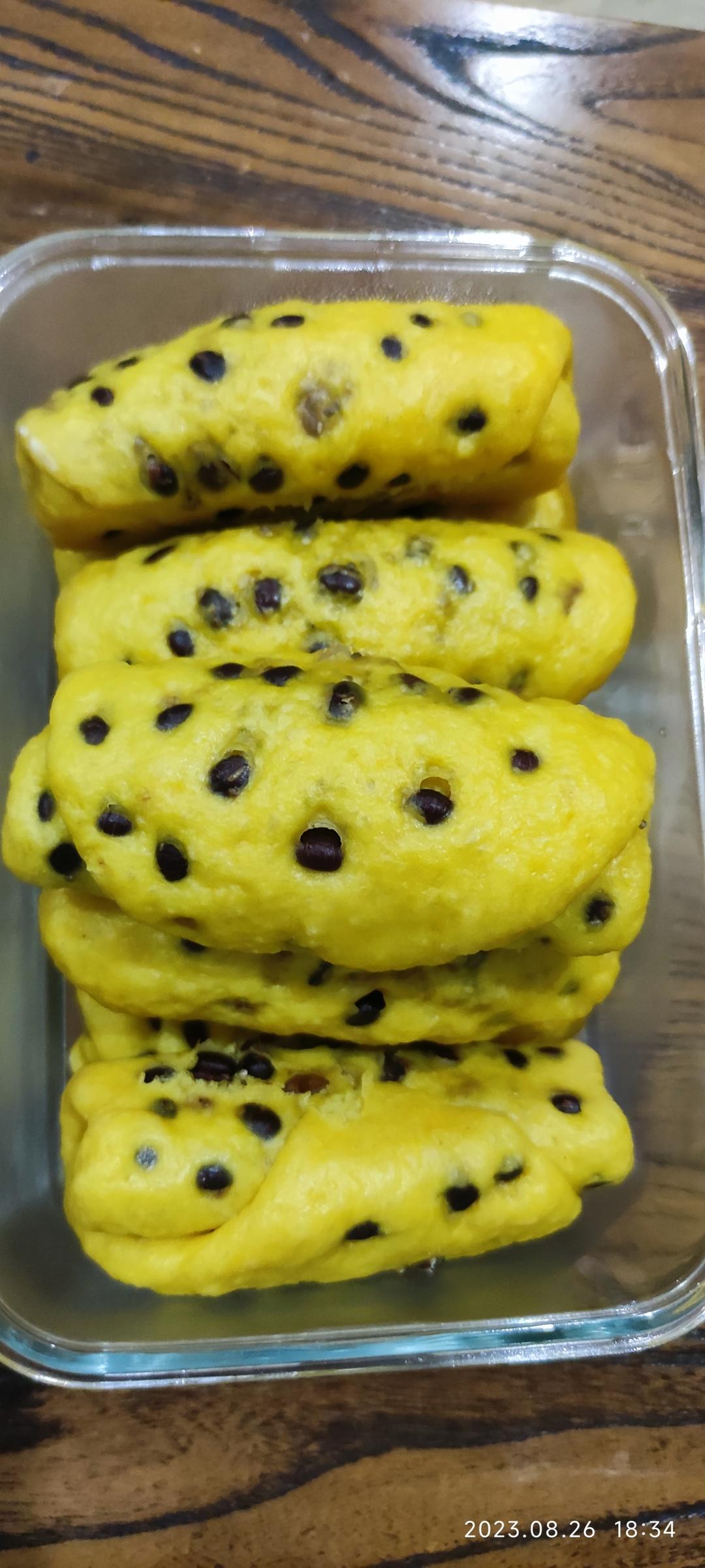 南瓜红豆卷（一次性发酵法）