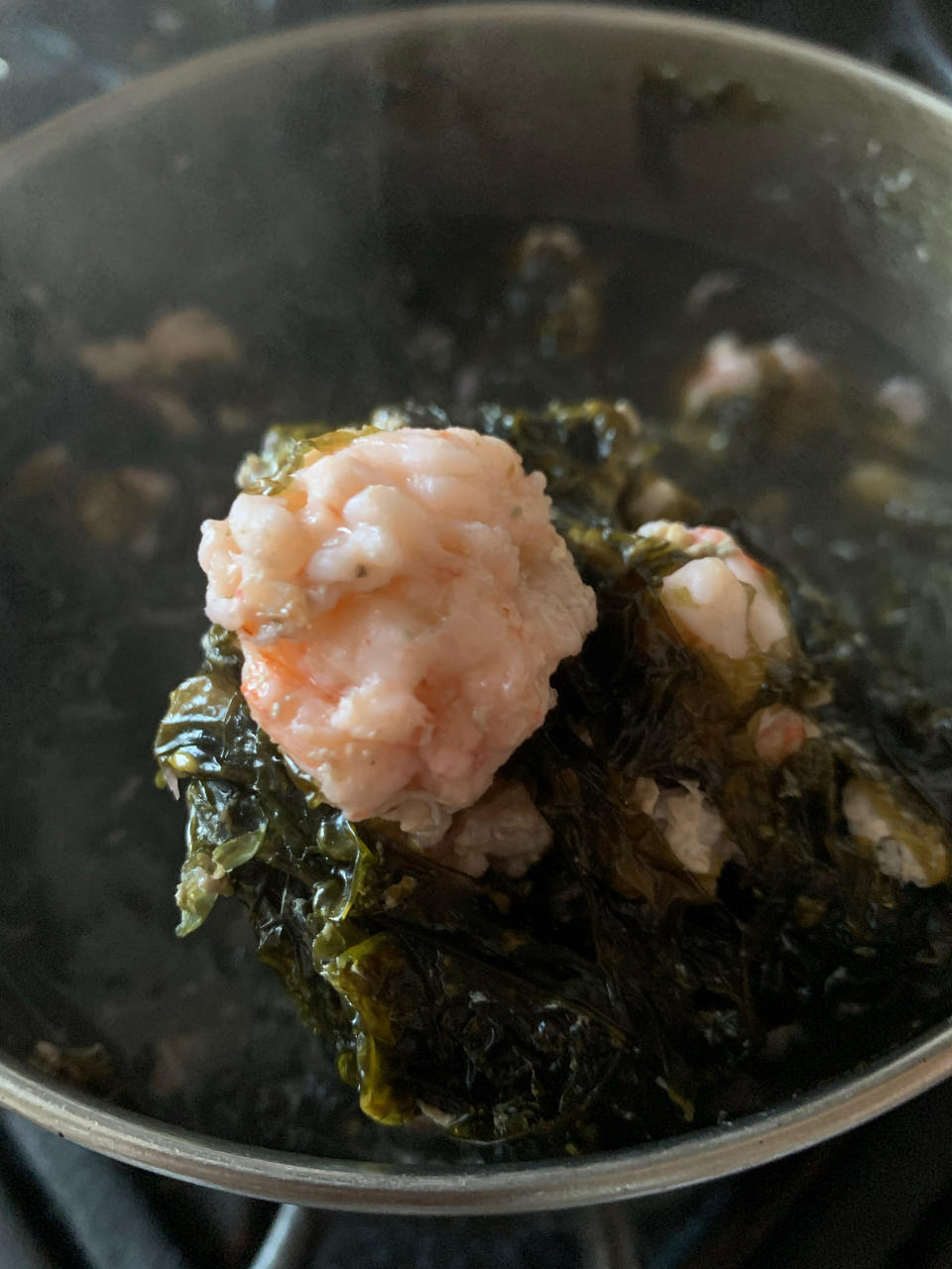 不加粉的Q弹虾滑