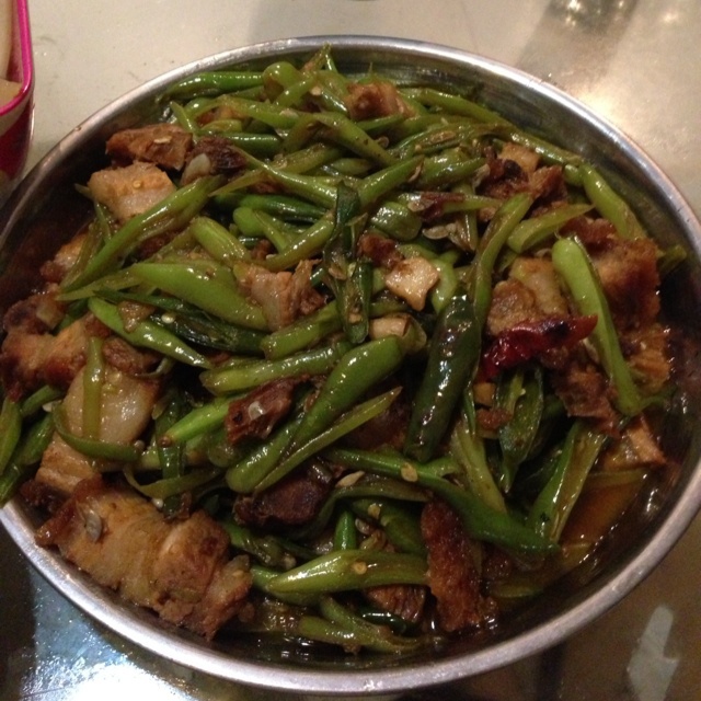 四季豆炒肉丝