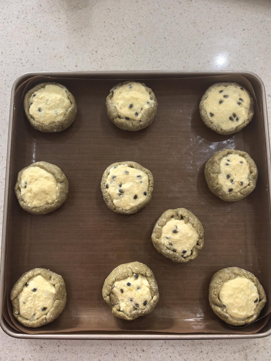 抹茶百香果乳酪司康🥧抹茶控快冲 好吃