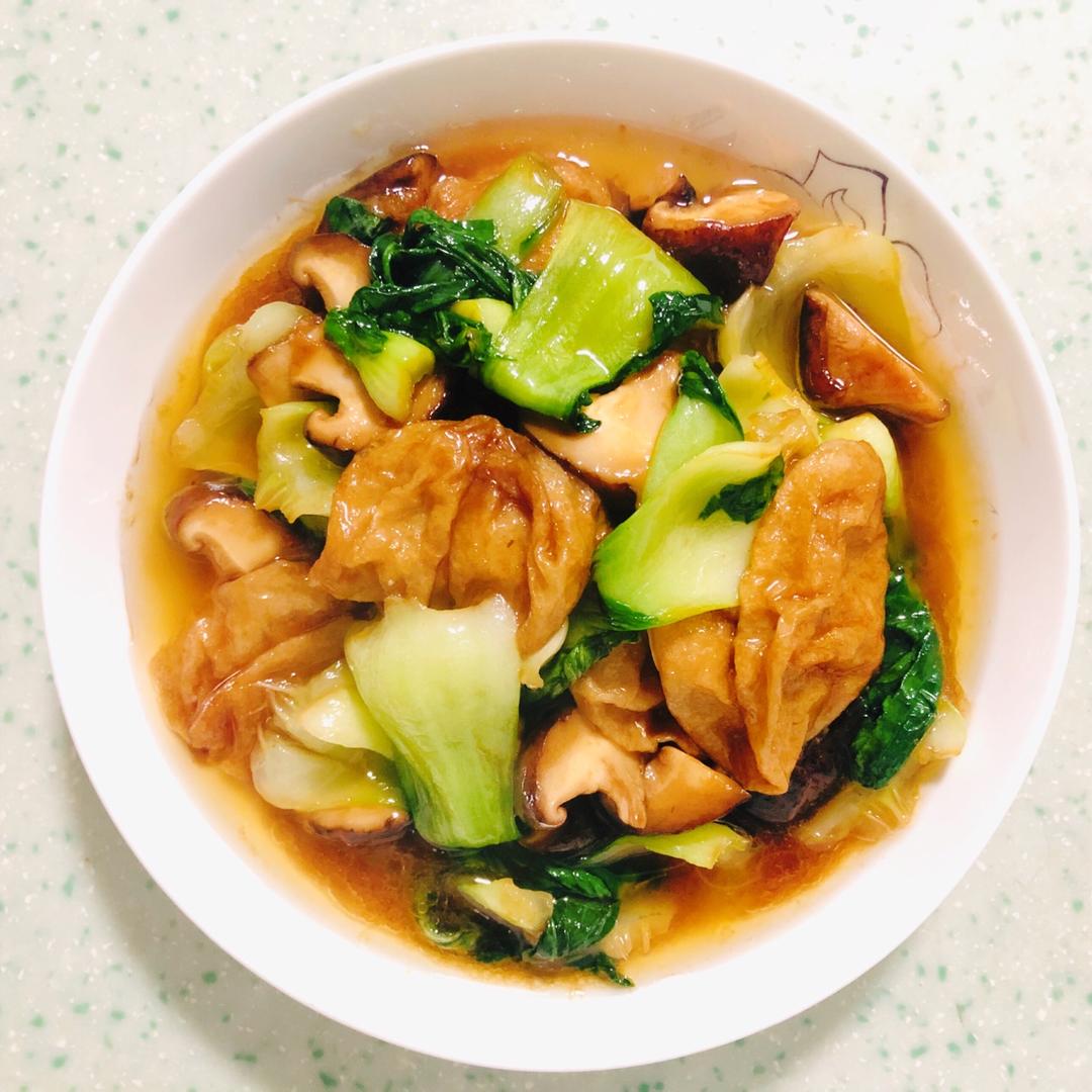 青菜香菇面筋煲🍲