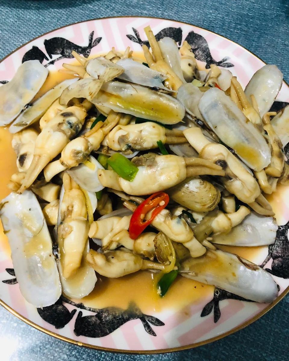 滑嫩清淡素炒蛏子