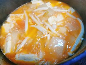 热气腾腾-番茄豆腐冬瓜汤的做法 步骤4