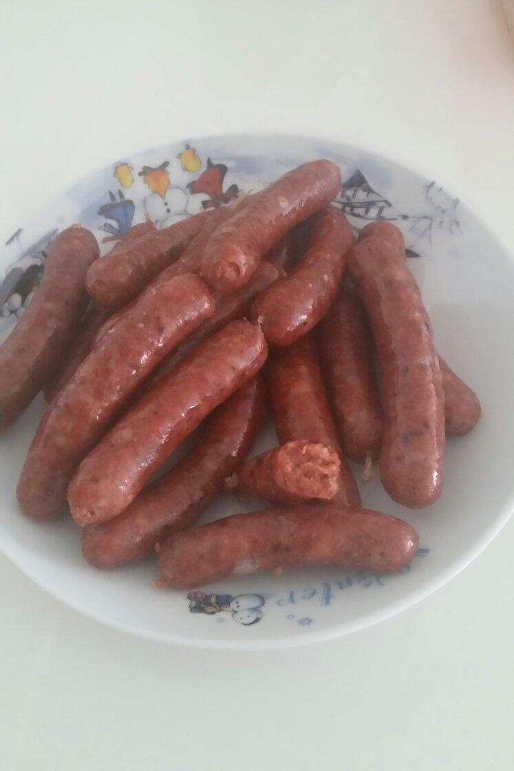 自制黑椒风味脆皮肠--多图详解手工灌肠