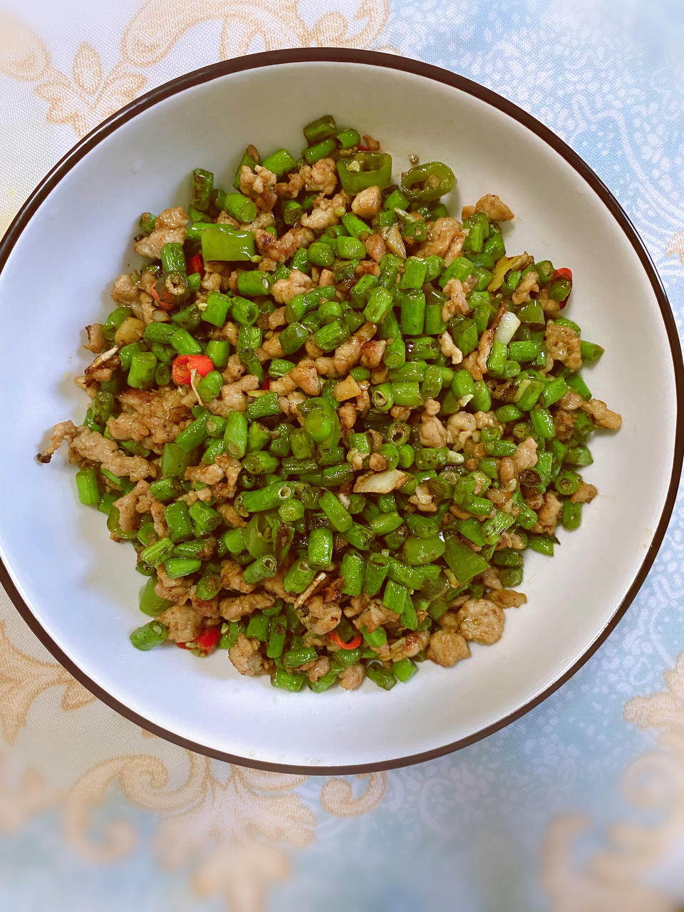 超下饭豇豆炒肉末