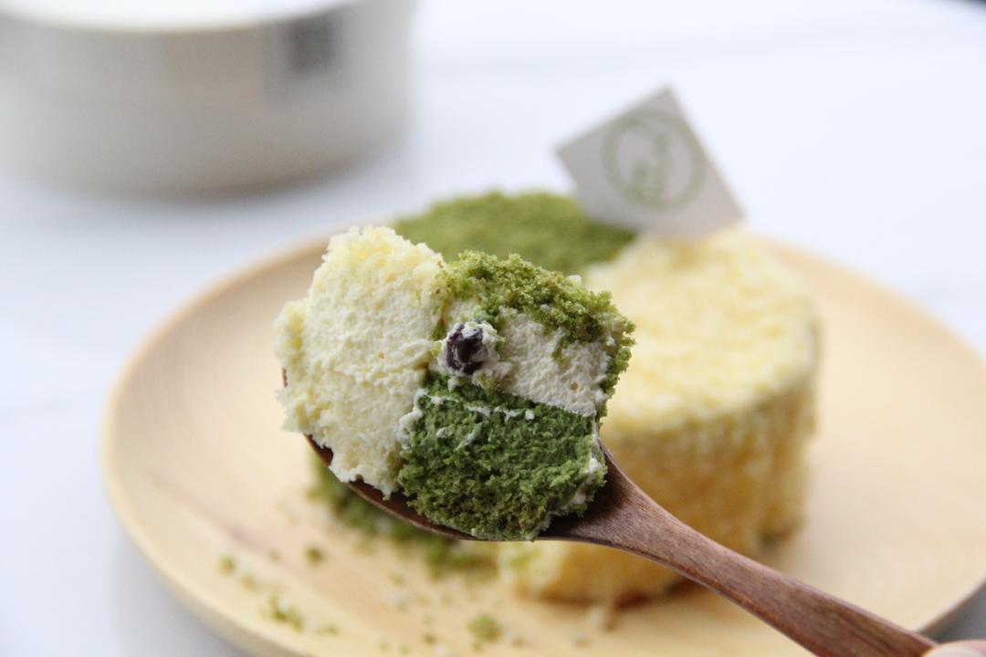 抹茶红豆冻芝士