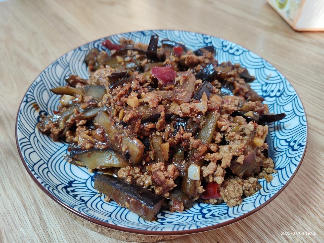 红烧肉沫茄子