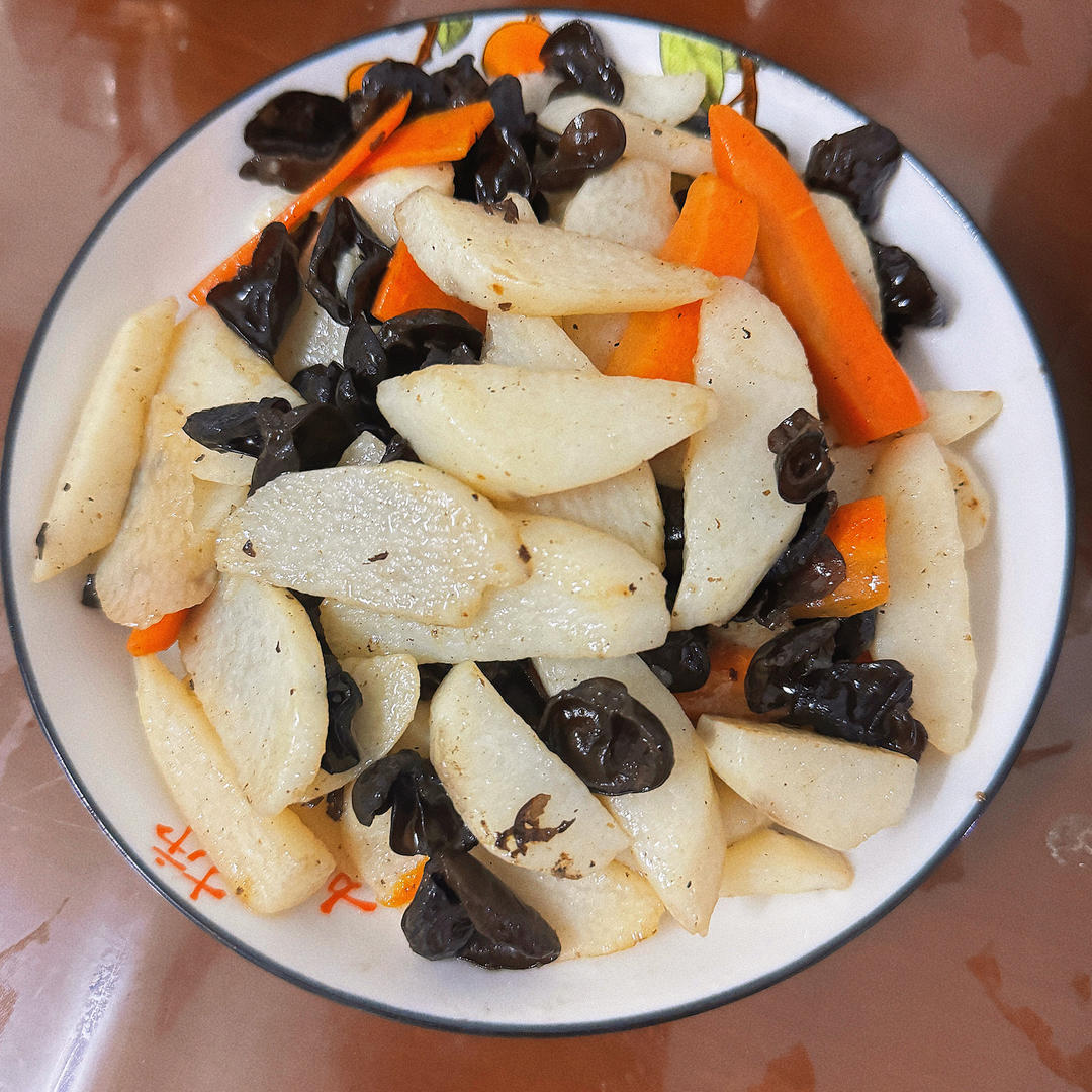 山药炒木耳