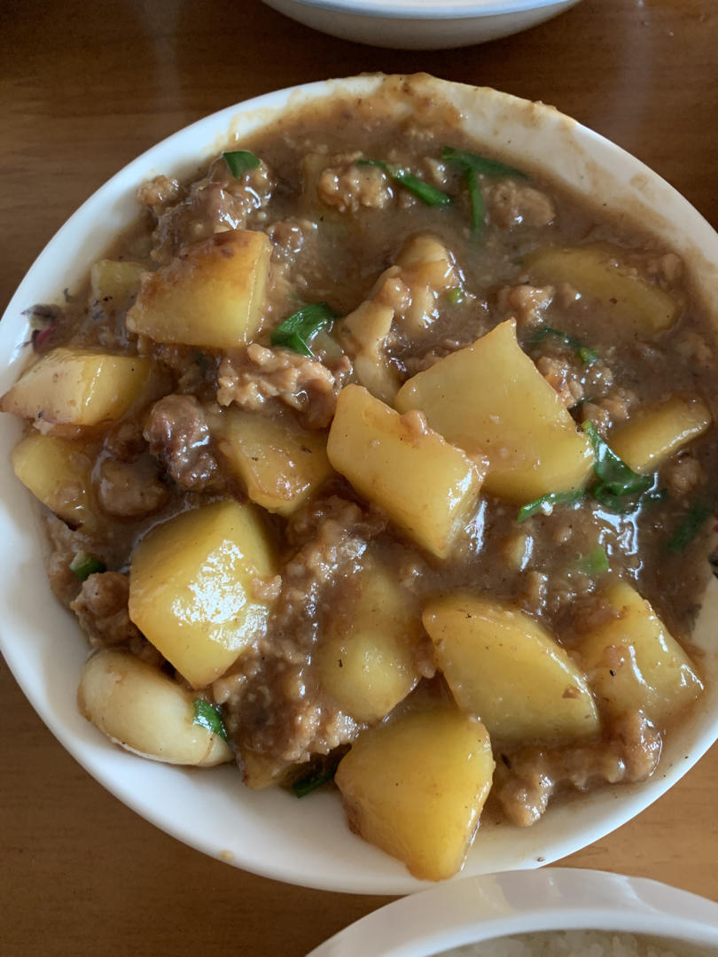 ㊙️香菇土豆肉沫拌饭❗️比外卖还好吃