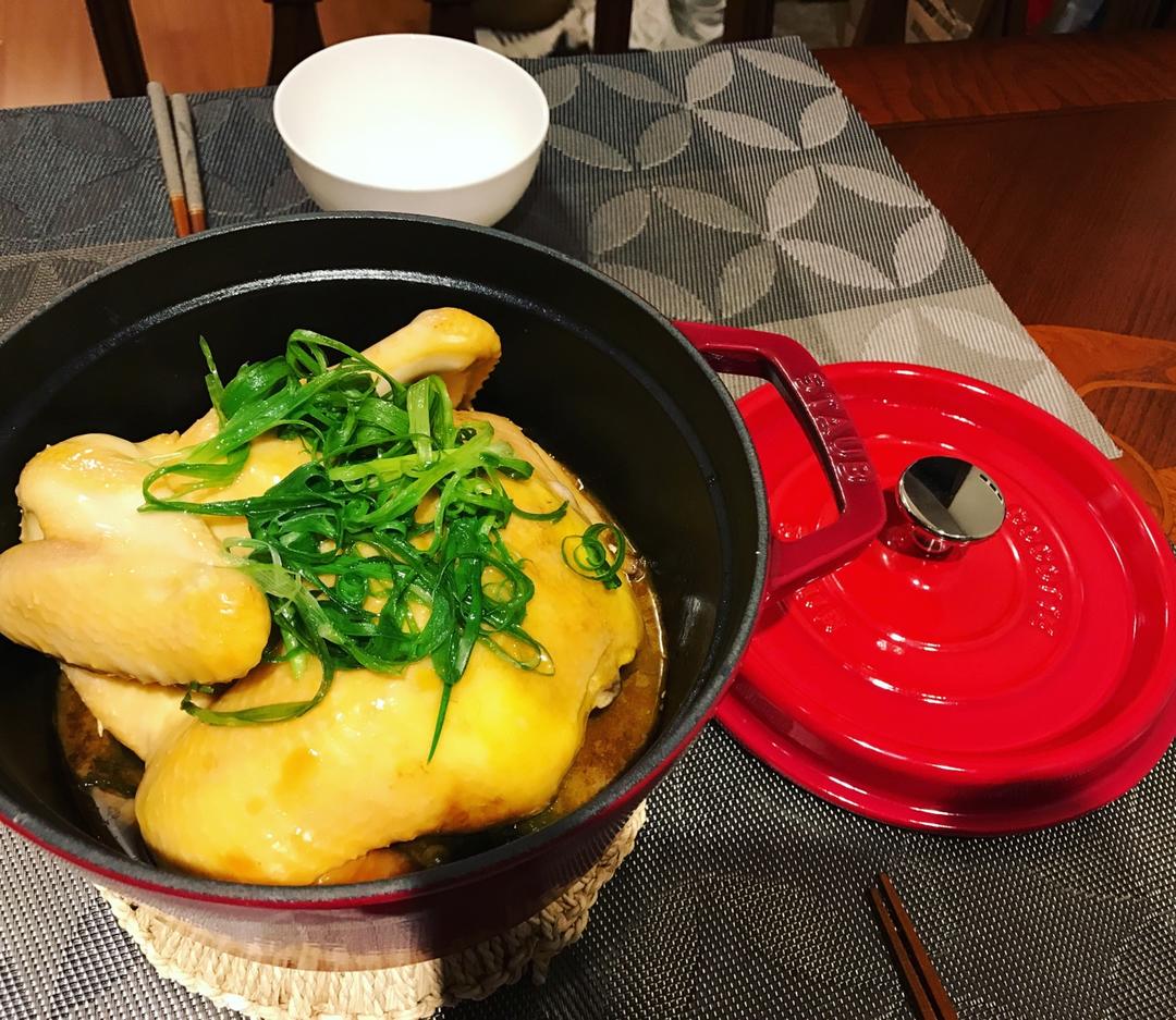 无水豉汁葱油鸡—Staub珐琅铸铁锅