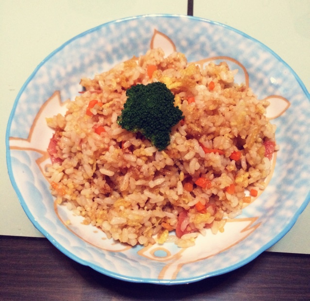 小时候的酱油炒饭