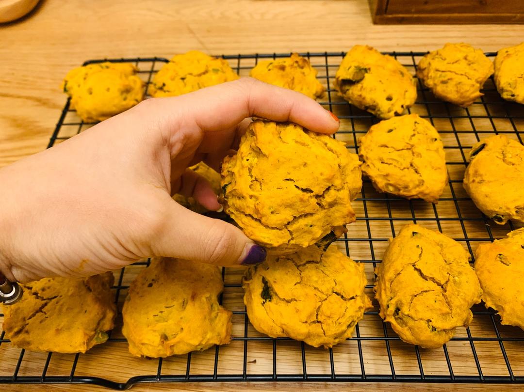 南瓜肉桂软曲奇（低油曲奇）