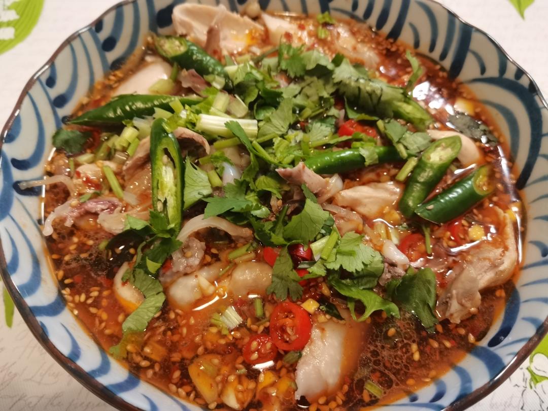 椒麻口水鸡