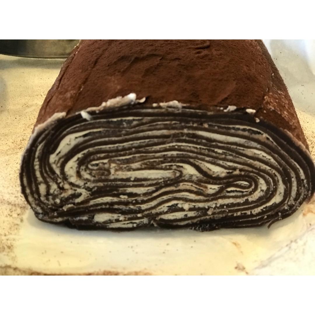 可可千层蛋糕卷