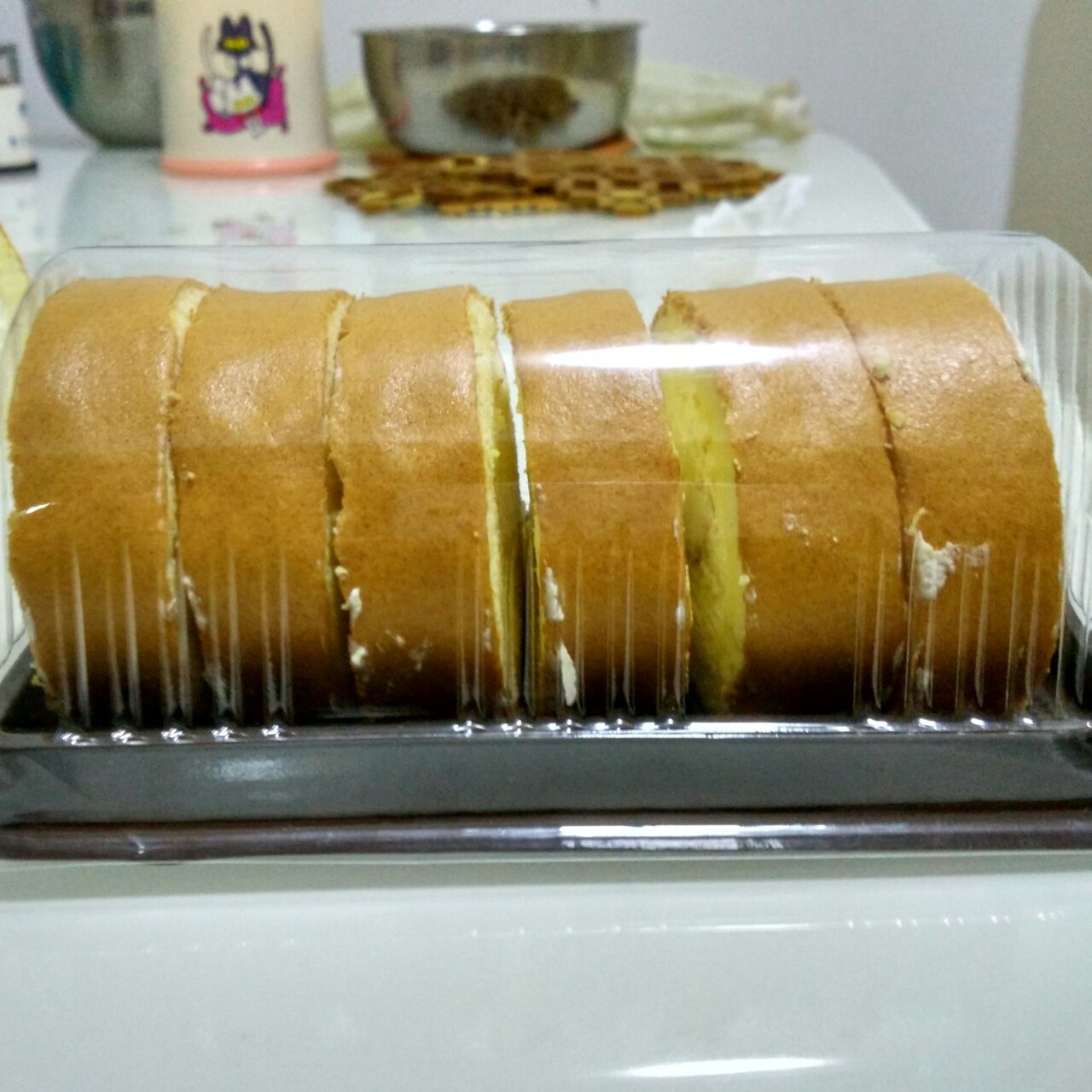 肉松戚风蛋糕卷