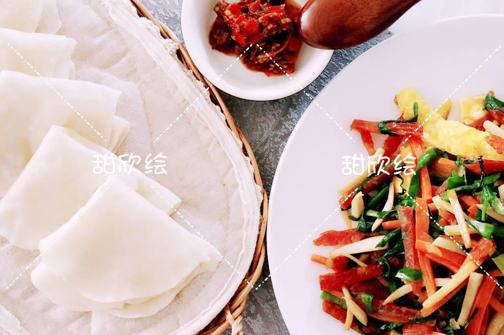不用油的蒸春饼的做法