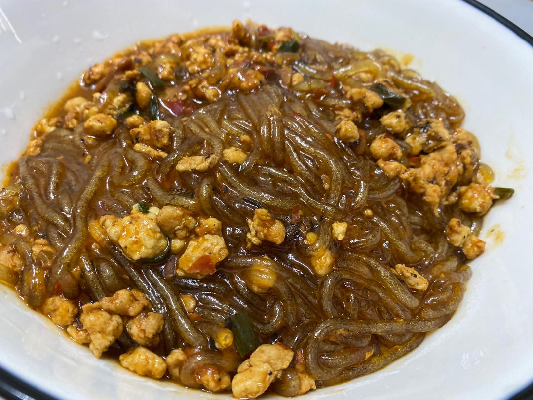 蚂蚁上树(肉末炒粉丝)超下饭‼️十分钟搞定