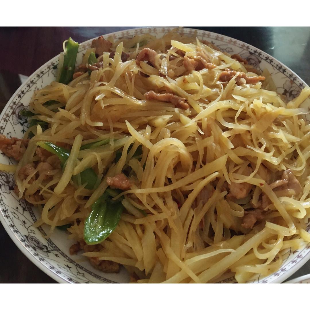 土豆丝炒肉