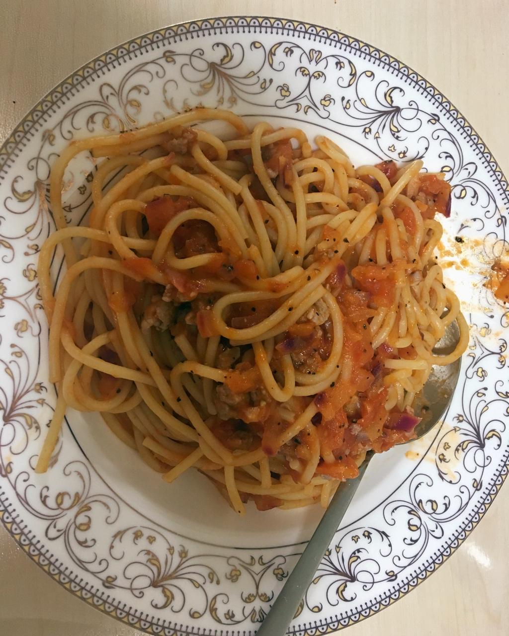 番茄肉酱意大利面