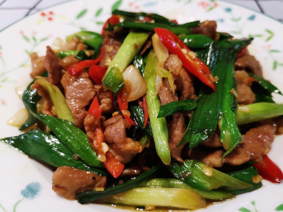 蒜苗炒肉