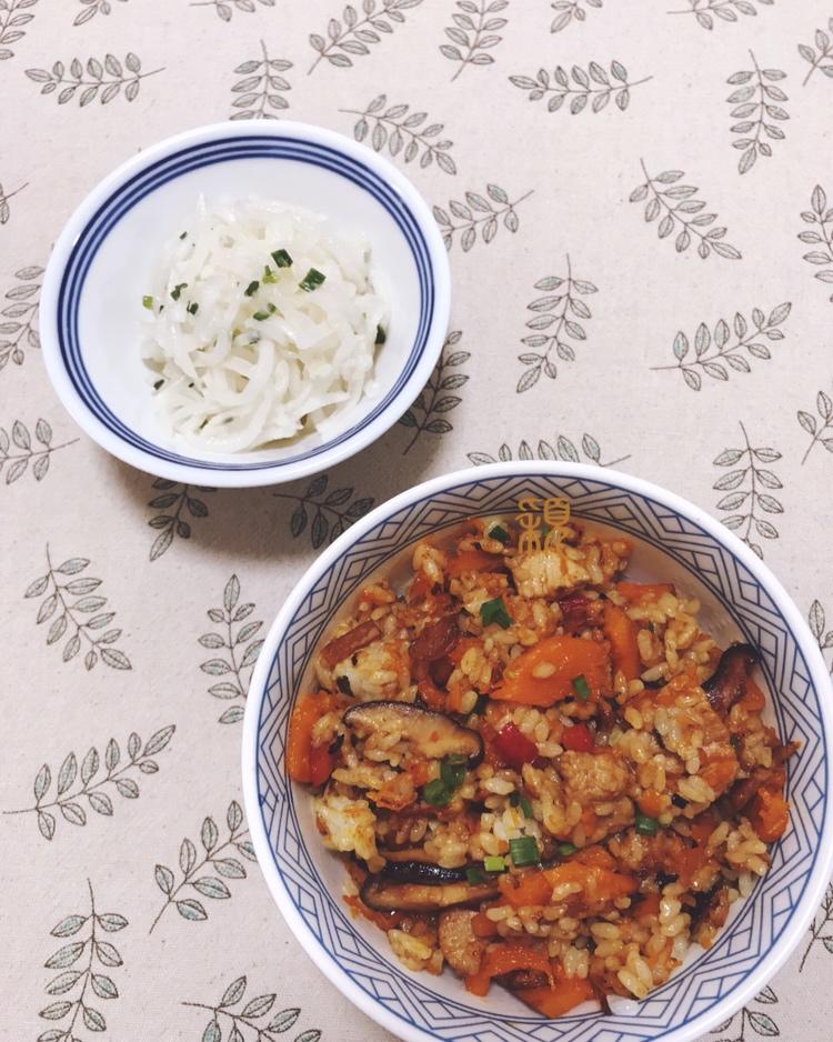 美味到不行的南瓜饭