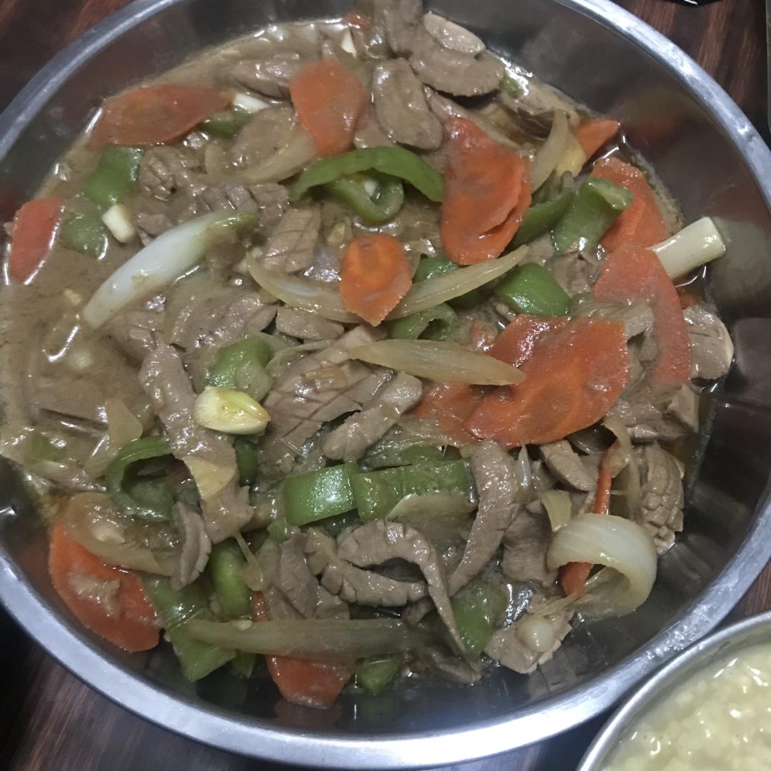 爆炒腰花