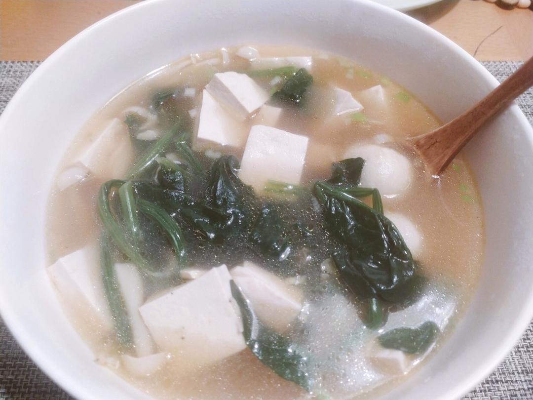 菠菜豆腐汤