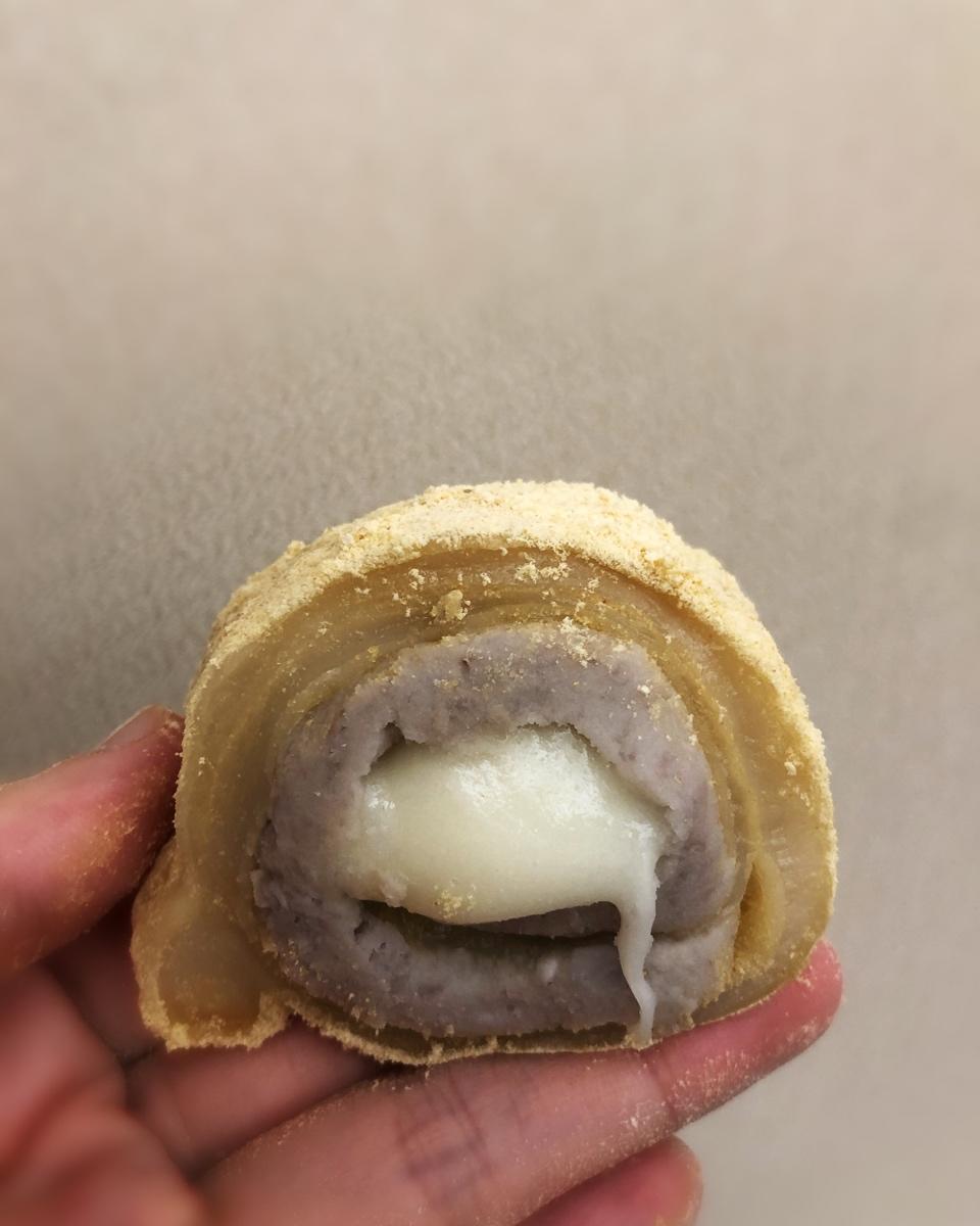 拉丝麻薯隔夜冷藏不变硬的实验成功，三夜依然拉丝