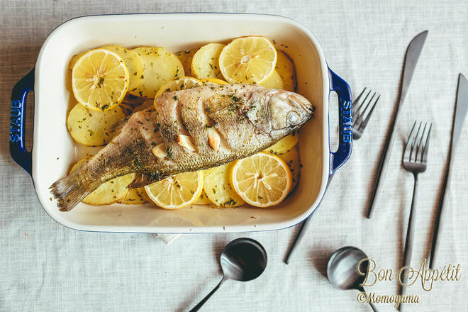 地中海式香料烤鱼-Mediterranean Style Roasted Whole Fish的做法
