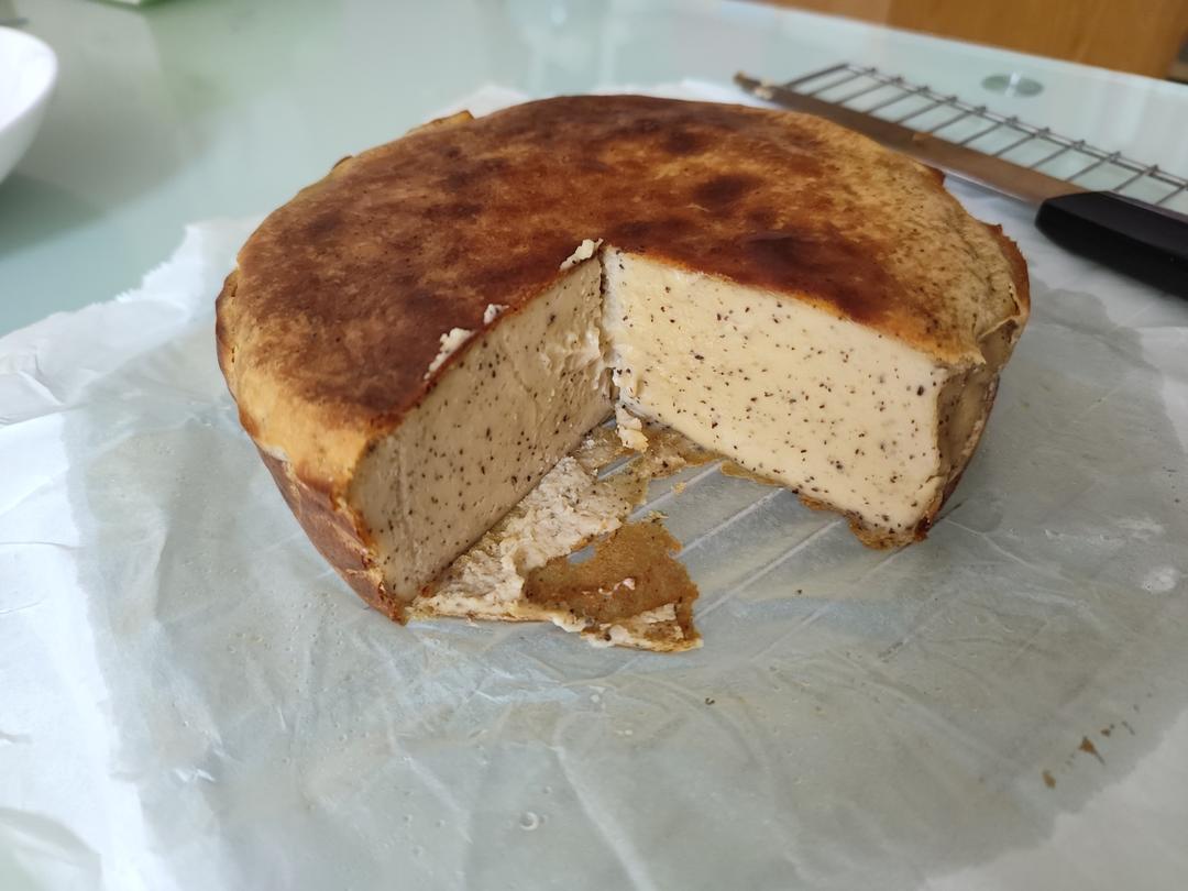 一口大满足🧈伯爵红茶️巴斯克芝士蛋糕️，醇香丝滑！不会让你失望的配方！