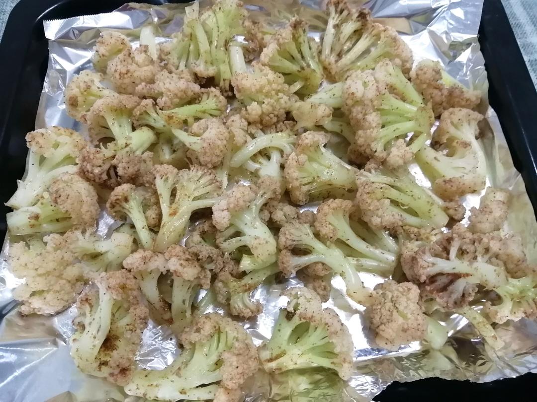 空气炸锅烤菜花