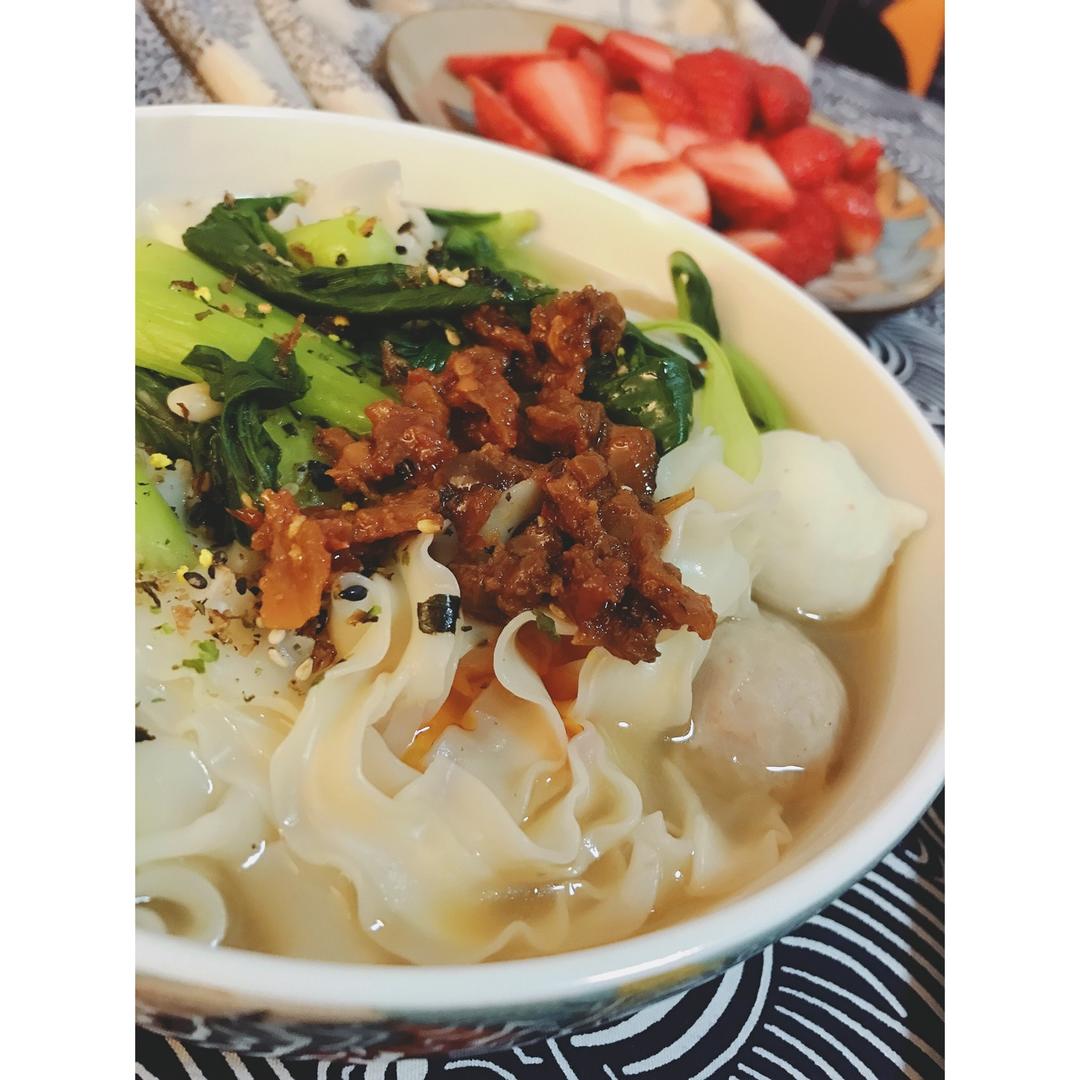 肉丸青菜面