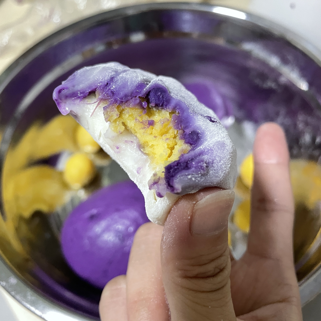 紫薯糯米糍（零失败，馅料可以换成其他的）