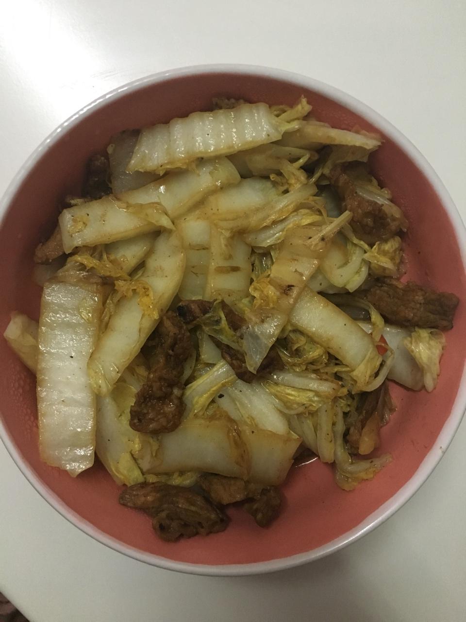 白菜炒肉