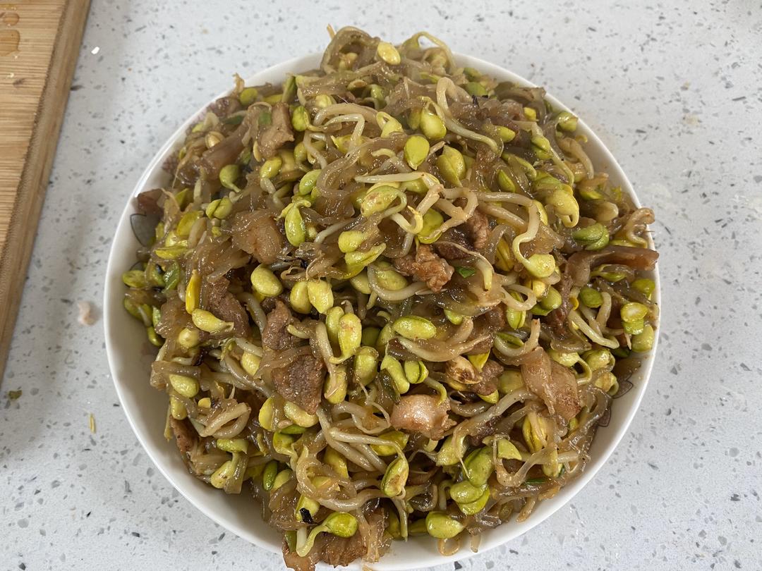 蚂蚁上树（粉丝炒豆芽）