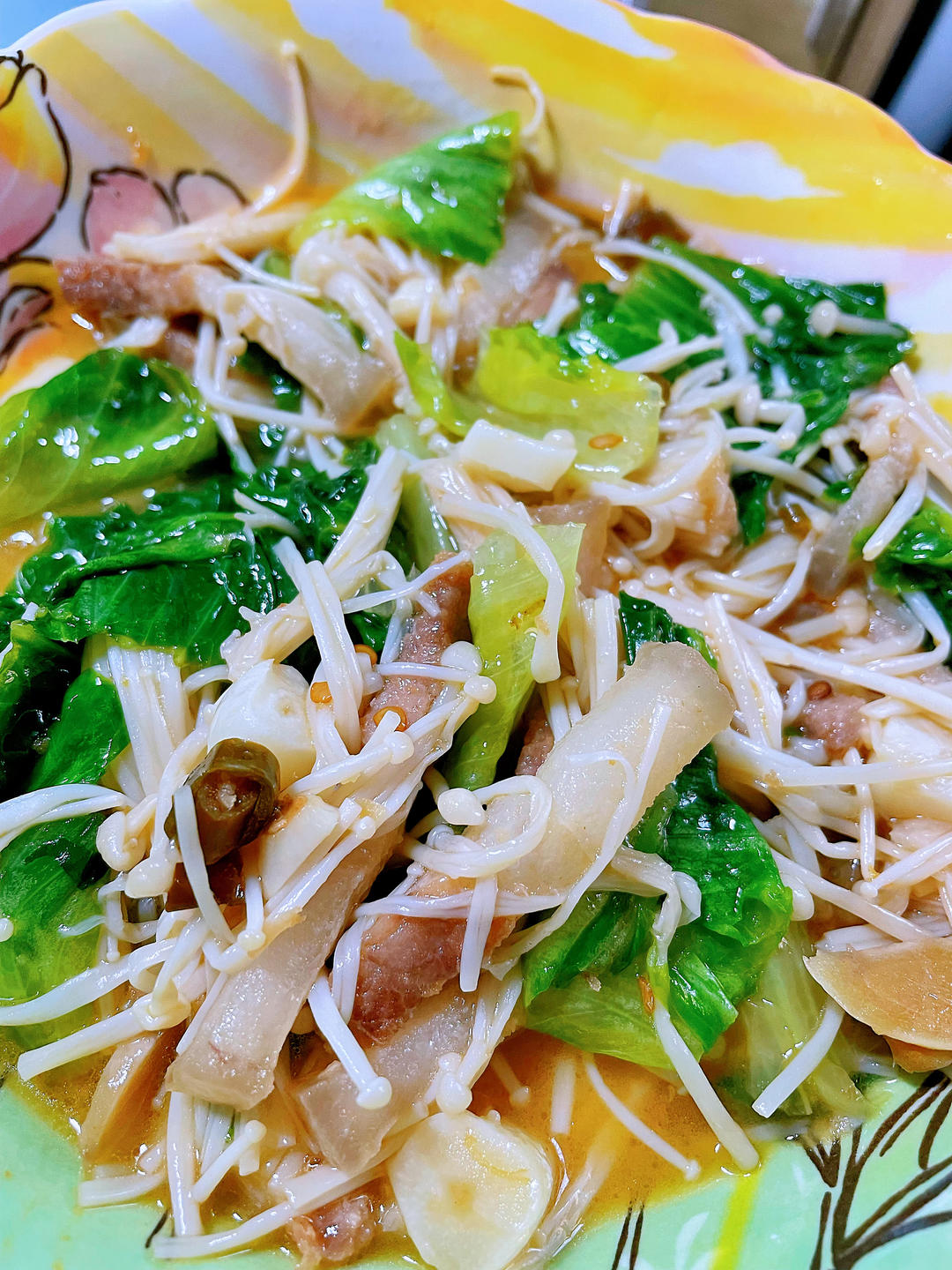 减肥快手菜—菌菇杂炒