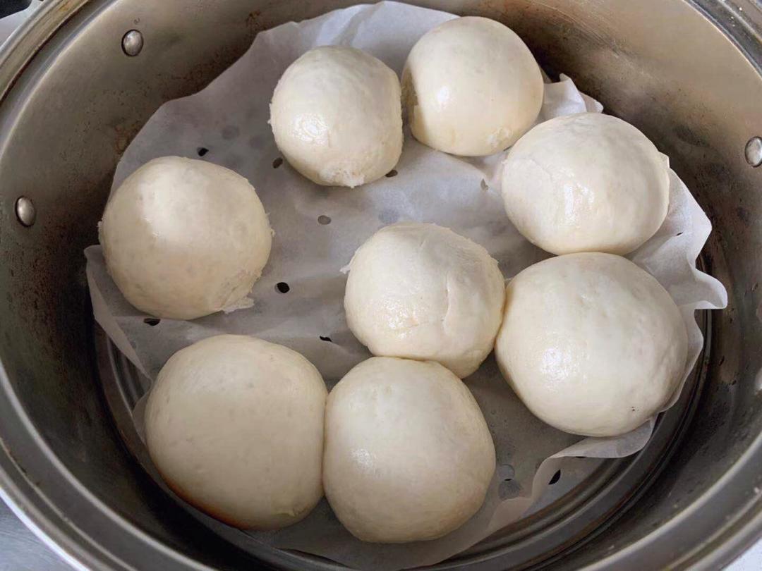 老面戗面白馒头