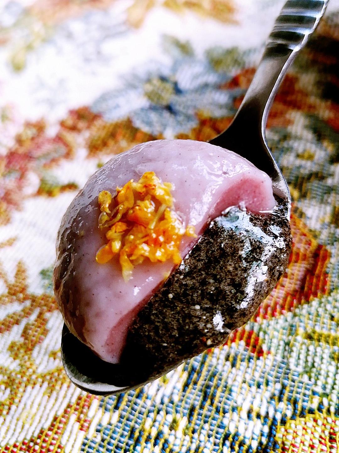 紫薯味，南瓜味芝麻汤圆